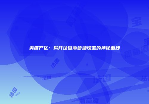 美度产区：揭开法国葡萄酒瑰宝的神秘面纱