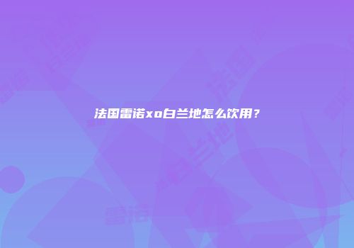 法国雷诺xo白兰地怎么饮用？