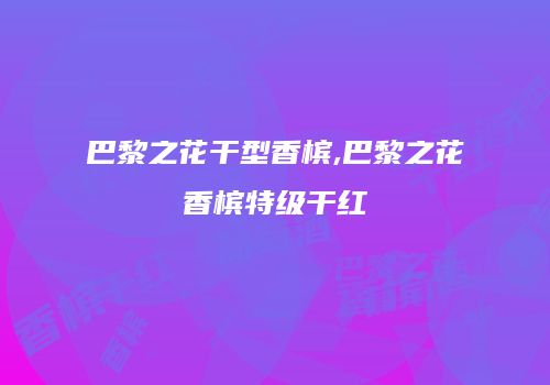巴黎之花干型香槟,巴黎之花香槟特级干红