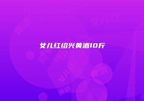 女儿红绍兴黄酒10斤