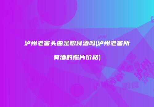 泸州老窖头曲是粮食酒吗(泸州老窖所有酒的照片价格)
