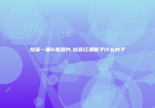 拉菲一箱6瓶图片,拉菲红酒瓶子什么样子
