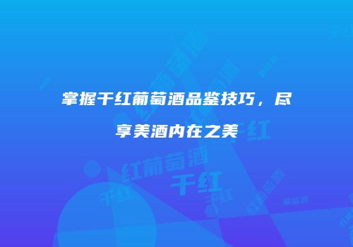 掌握干红葡萄酒品鉴技巧，尽享美酒内在之美