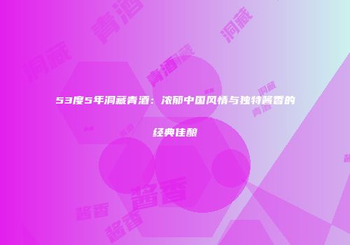 53度5年洞藏青酒：浓郁中国风情与独特酱香的经典佳酿