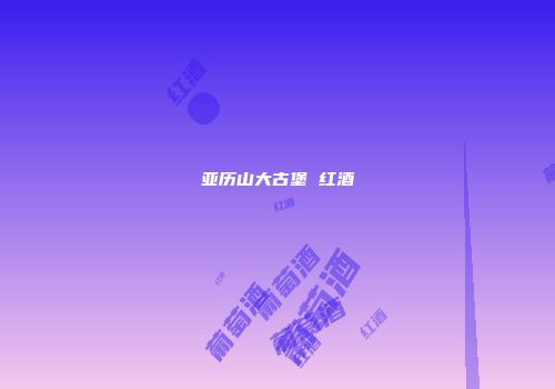 亚历山大古堡 红酒
