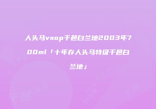 人头马vsop干邑白兰地2003年700ml「十年存人头马特级干邑白兰地」