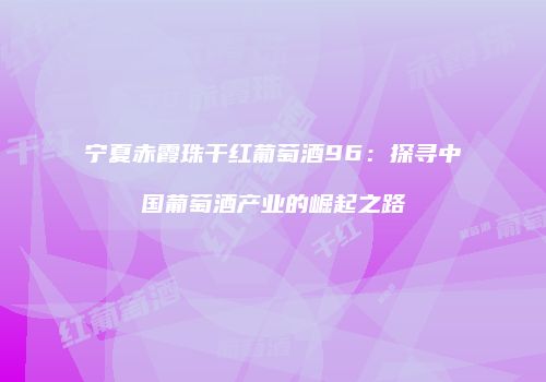 宁夏赤霞珠干红葡萄酒96：探寻中国葡萄酒产业的崛起之路