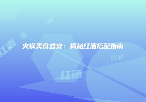 火锅美食盛宴：揭秘红酒搭配指南