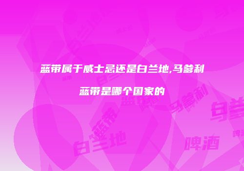 蓝带属于威士忌还是白兰地,马爹利蓝带是哪个国家的