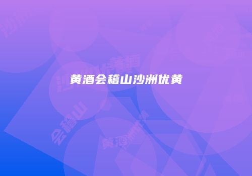 黄酒会稽山沙洲优黄