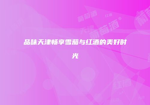品味天津畅享雪茄与红酒的美好时光