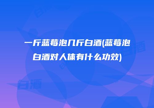 一斤蓝莓泡几斤白酒(蓝莓泡白酒对人体有什么功效)