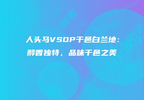 人头马VSOP干邑白兰地：醇香独特，品味干邑之美