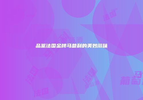 品鉴法国金牌马爹利的美妙滋味