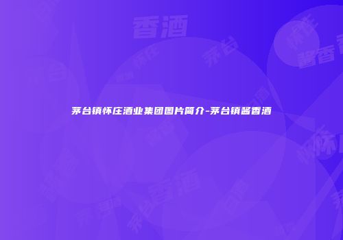 茅台镇怀庄酒业集团图片简介-茅台镇酱香酒