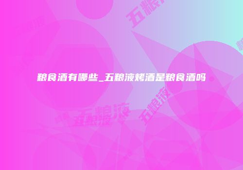 粮食酒有哪些_五粮液烤酒是粮食酒吗