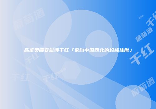 品鉴奥端安雄狮干红「来自中国西北的珍稀佳酿」