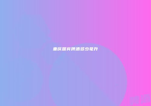 重庆国宾啤酒多少毫升