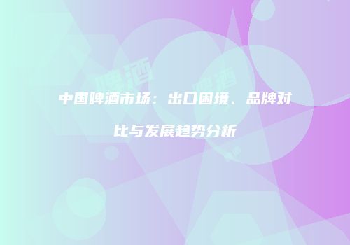 中国啤酒市场：出口困境、品牌对比与发展趋势分析