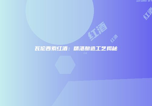 瓦伦西索红酒：精湛酿造工艺揭秘
