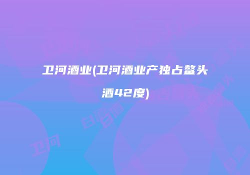 卫河酒业(卫河酒业产独占鳌头酒42度)