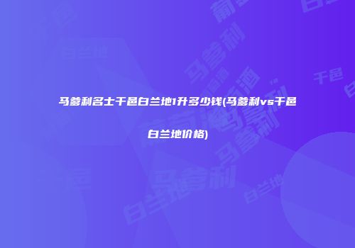 马爹利名士干邑白兰地1升多少钱(马爹利vs干邑白兰地价格)