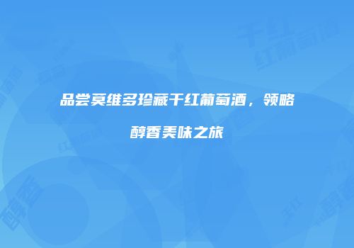 品尝莫维多珍藏干红葡萄酒，领略醇香美味之旅