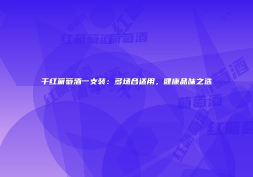 干红葡萄酒一支装：多场合适用，健康品味之选