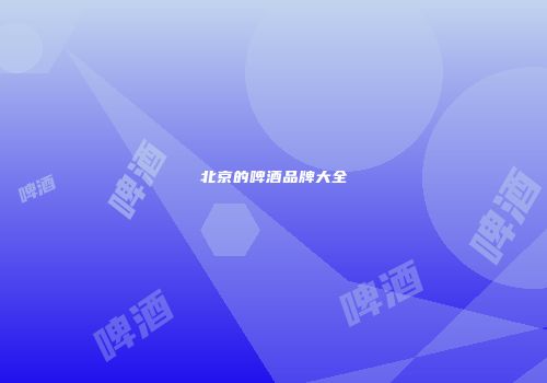 北京的啤酒品牌大全
