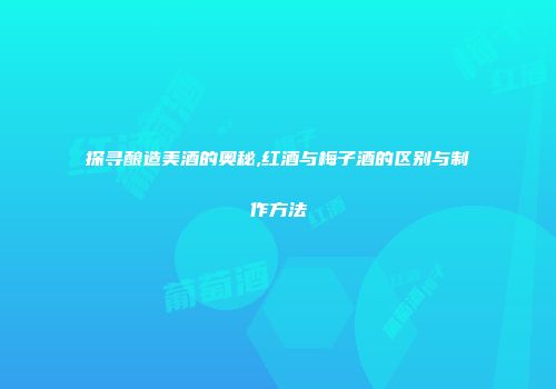 探寻酿造美酒的奥秘,红酒与梅子酒的区别与制作方法