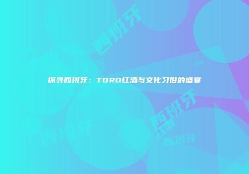 探寻西班牙：TORO红酒与文化习俗的盛宴