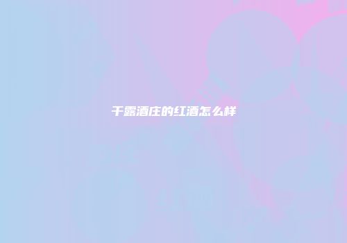 干露酒庄的红酒怎么样