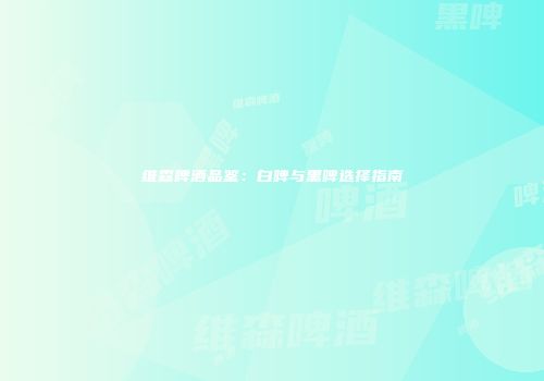 维森啤酒品鉴：白啤与黑啤选择指南