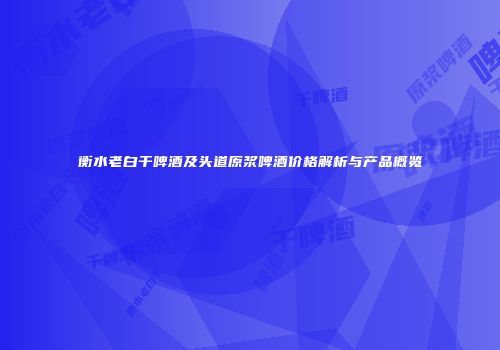 衡水老白干啤酒及头道原浆啤酒价格解析与产品概览