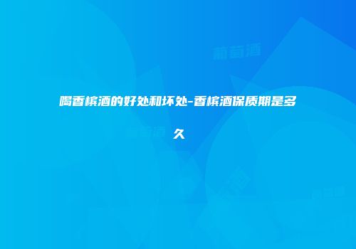 喝香槟酒的好处和坏处-香槟酒保质期是多久