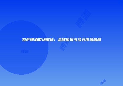 拉萨啤酒市场解析：品牌困境与多元市场格局