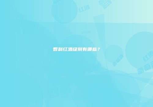智利红酒级别有哪些？