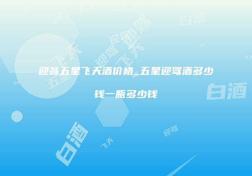 迎翁五星飞天酒价格_五星迎驾酒多少钱一瓶多少钱