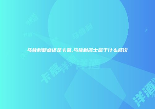 马爹利鼎盛还是卡慕,马爹利名士属于什么档次