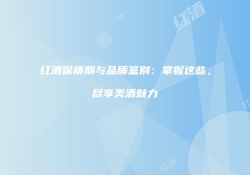 红酒保质期与品质鉴别：掌握这些，尽享美酒魅力