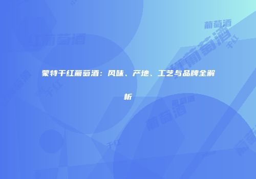 蒙特干红葡萄酒：风味、产地、工艺与品牌全解析