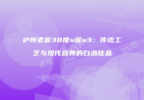 泸州老窖38度u窖u3：传统工艺与现代营养的白酒佳品