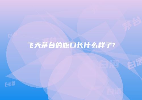 飞天茅台的瓶口长什么样子?