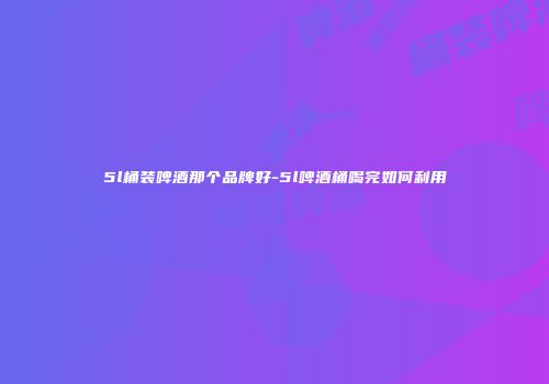 5l桶装啤酒那个品牌好-5l啤酒桶喝完如何利用