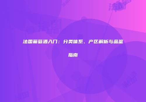 法国葡萄酒入门：分类体系、产区解析与品鉴指南