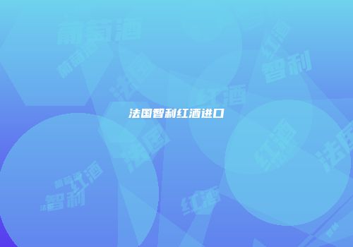 法国智利红酒进口