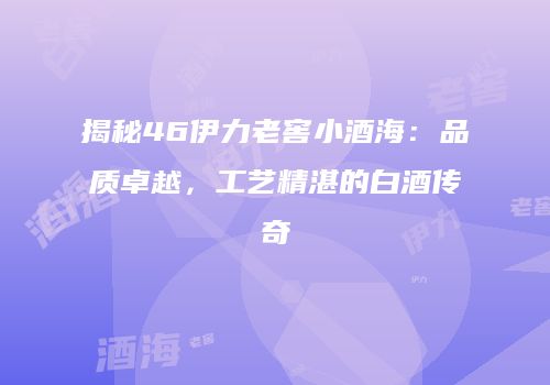 揭秘46伊力老窖小酒海：品质卓越，工艺精湛的白酒传奇