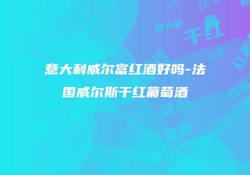 意大利威尔富红酒好吗-法国威尔斯干红葡萄酒