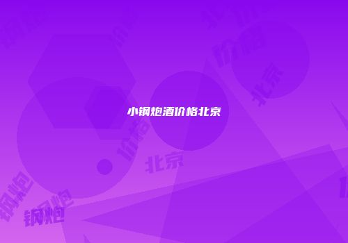 小钢炮酒价格北京