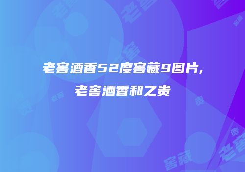 老窖酒香52度窖藏9图片,老窖酒香和之贵
